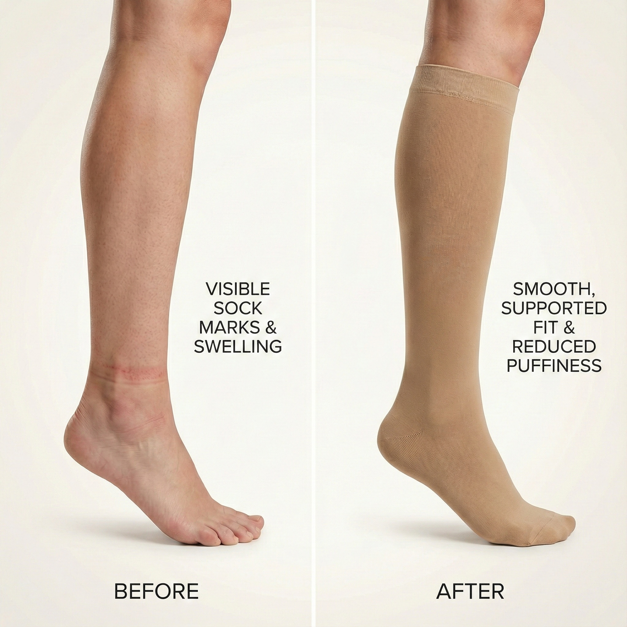 Model wearing Soft Steps socks